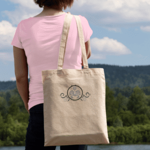 Drobės maišelis "Vėžys", natūralios spalvos